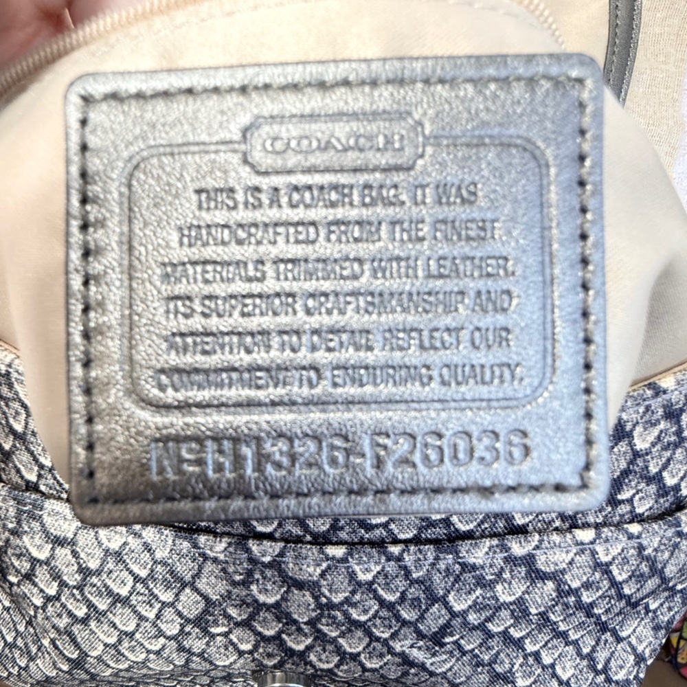 Coach Taylor Snake Print Flap Crossbody - Picture 12 of 12